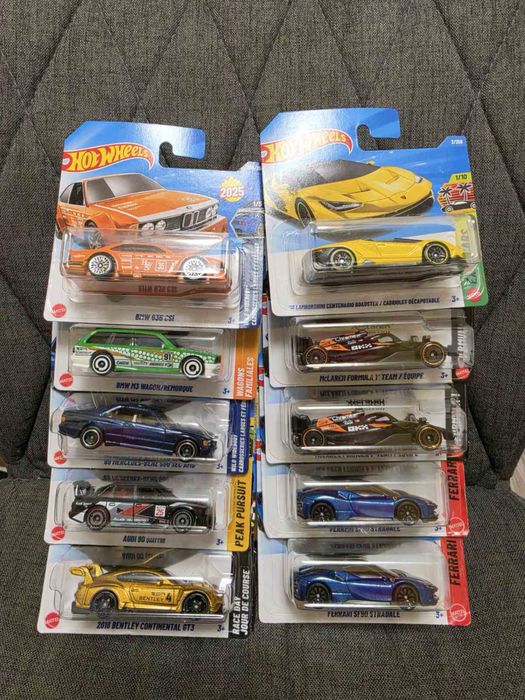 Hot wheels колички mercedes sec bmw CSi ferrari sf90 stradale formula