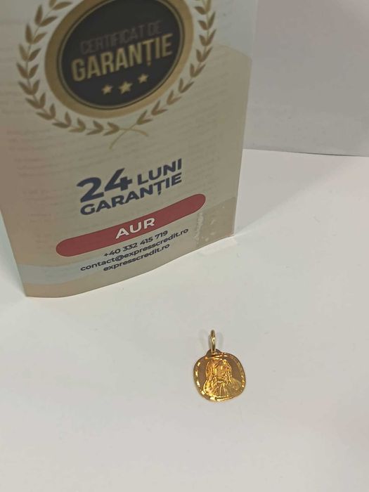 (AG41) Pandativ aur, 18k b6310 Certificat de garantie