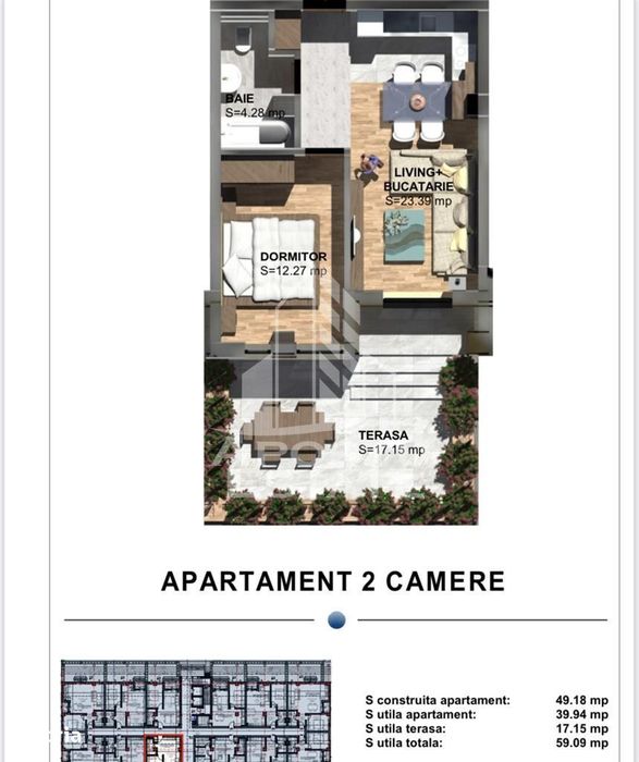 Apartamente de vanzare cu 2 camere, predare la cheie, Torontalului