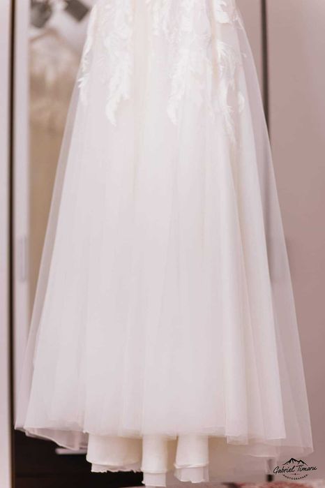 Rochie de mireasa, marimea s, A line