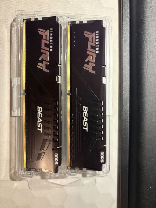 Memorie Kingston FURY Beast DDR5, 2x16GB, 5200 MHz, CL40, Kit Dual Channel