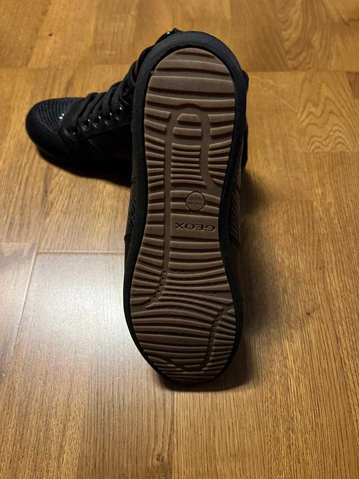 Sneakers inalt dama Geox D Myria, negri, marimea 36