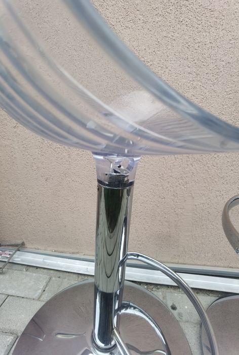 Scaune de bar transparent Aria cu defecte