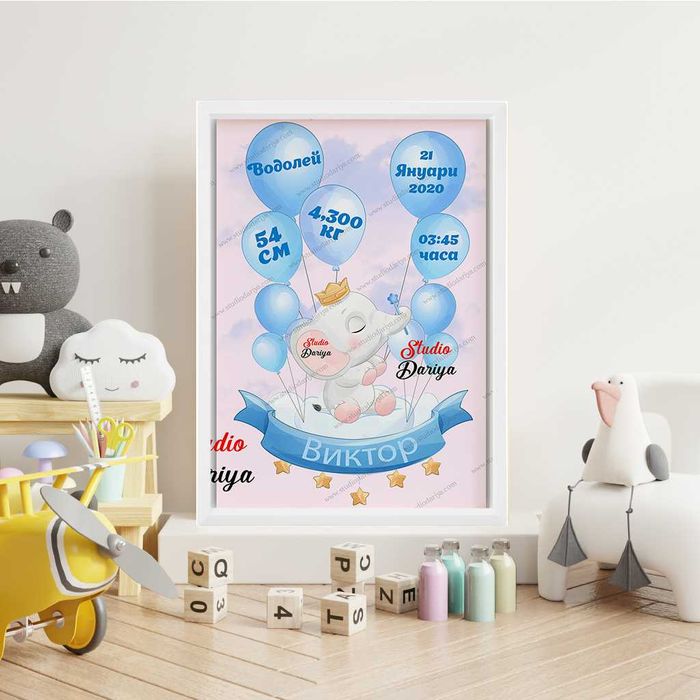 Бебешки визитки за момчета и момичета