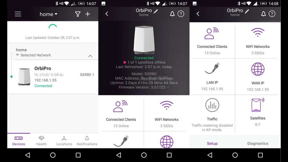 NETGEAR Orbi Pro WiFi 6 AX6000 Tri-Band Mesh WiFi System