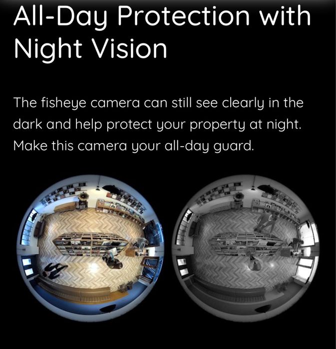 WiFi IP камера за наблюдение Reolink Fisheye FE-W 6MP 360°