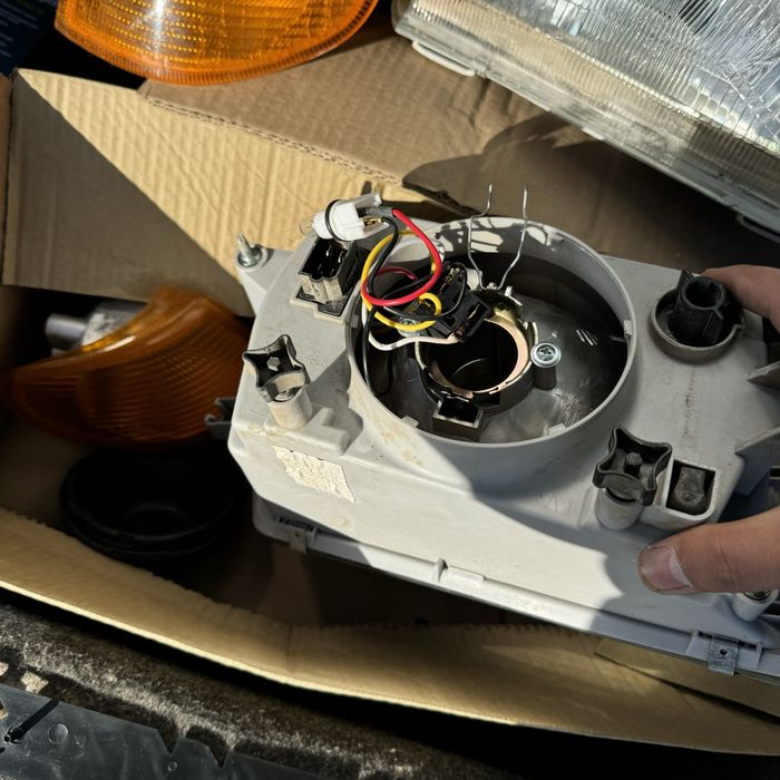 фара 2114-15 + лампочки лед (желтые)