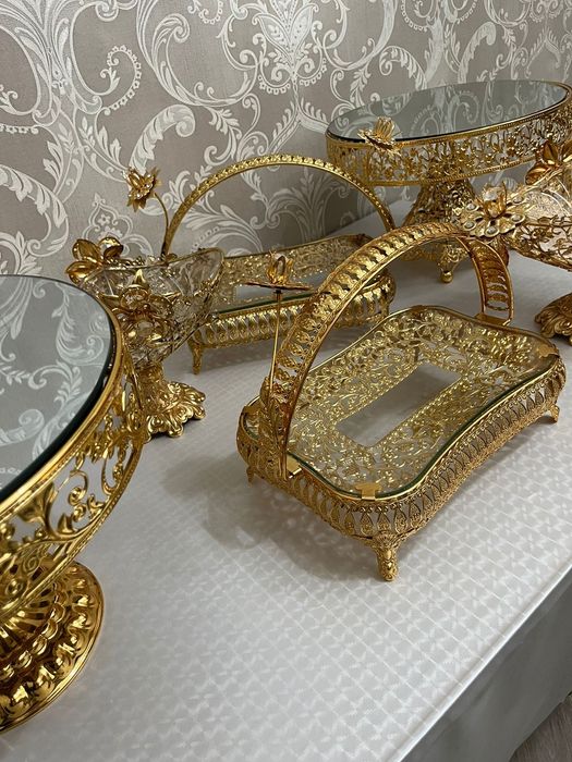 Посуда   золотая