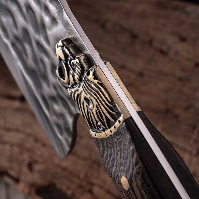 Сатър за месо и др. в комплект с кания ! FULL TANG !