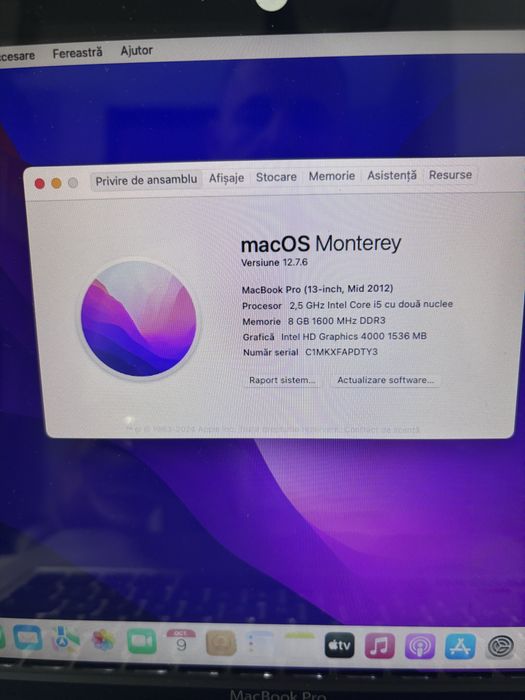MacBook pro 13 inch mid 2012