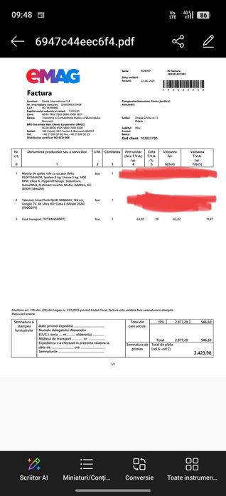 Televizor SmartTech QLED 50"