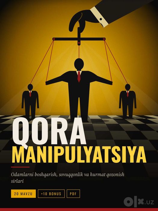 Qora Manipulyatsiya PDF kitobi | 2026 (yangi)