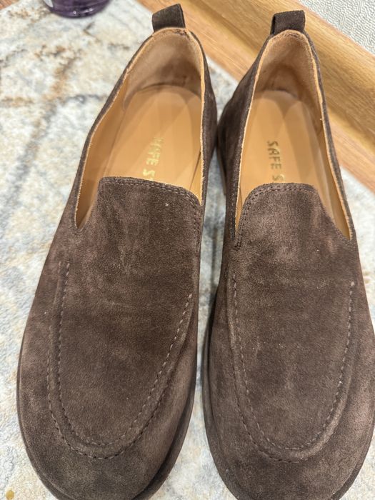 Балетки замшевые