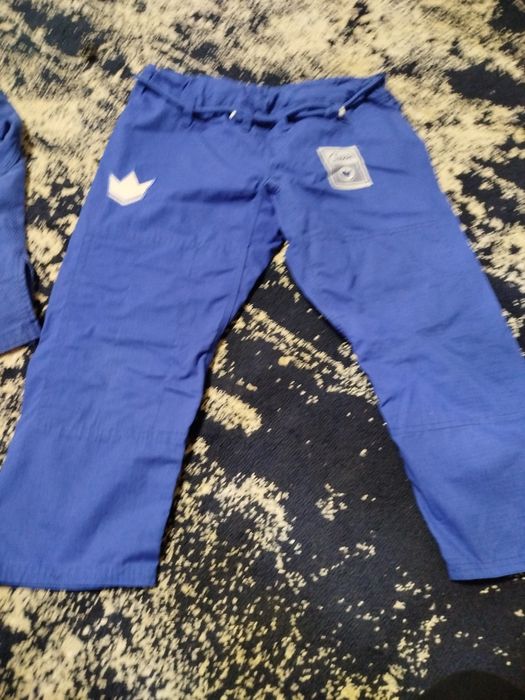 Кимано для жужутсу КИНГИЗ комплект  цвет синий