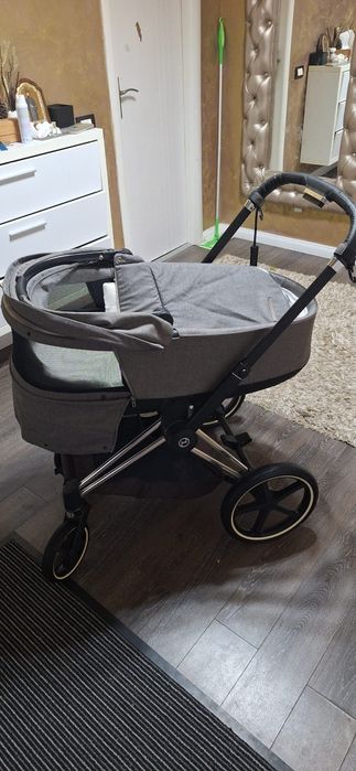 Cărucior Cybex Priam 3 în 1 Silver / Soho Grey – Cumpărat din Germania