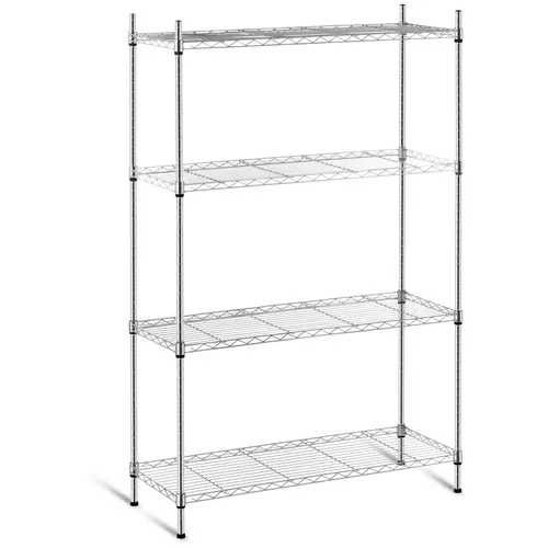 Raft de depozitare din otel cromat - 45 x 90 x 120 cm