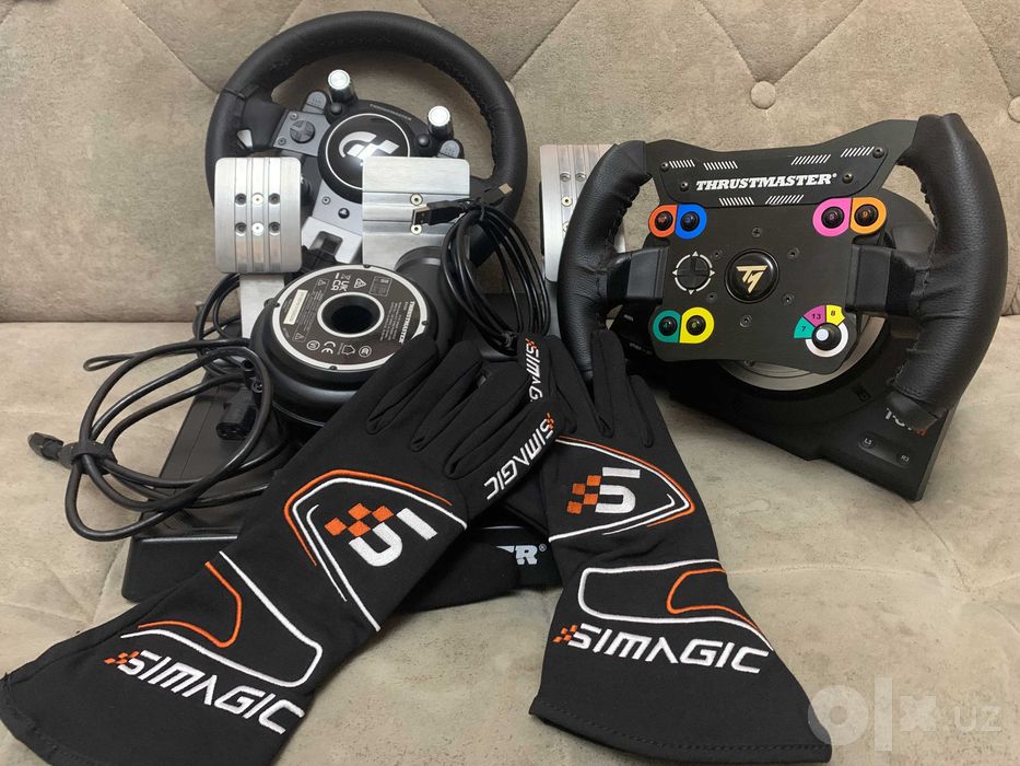 Thrustmaster T-GT II + Open Wheel + Hall Sensors + Simagic Gloves