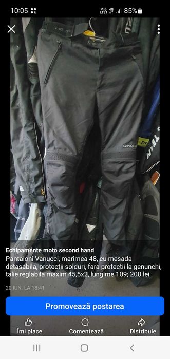 Pantaloni moto cu protectii hard