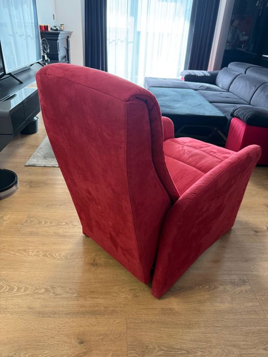 Vând fotoliu rabatabil din catifea