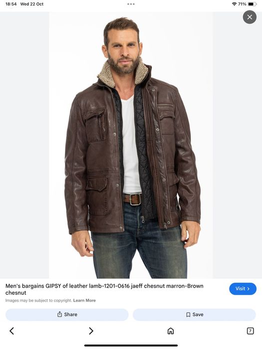 Oakwood-оригинално кожено палто размер л