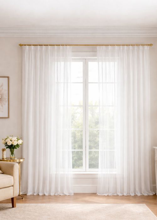 Perdea Triplu voal alba 4 metri