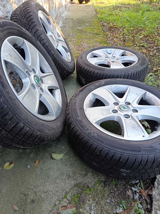 Джанти   и гуми  за  Шкода  -16 цола