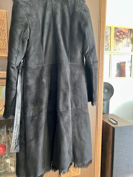 Зимно дамско палто от дива коза М размер