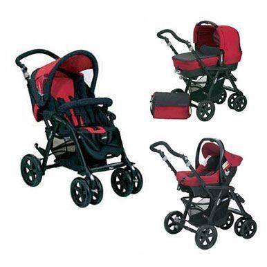 Бебешка количка 3 в 1 Jane Nomad , кош за новородено и лятна количка