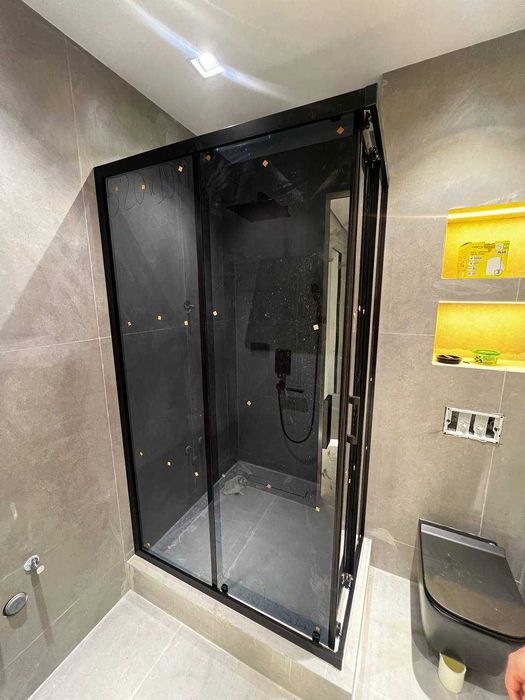 Shisha dush kabinalari. Стеклянные душевые кабины.