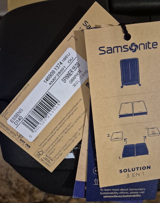 Vând troler Samsonite Essens Spinner, 55x40x20 cm, ediție Seletti