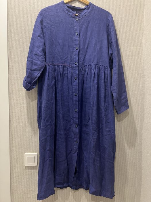 Красивые платья  х/б и платье бордо Лен