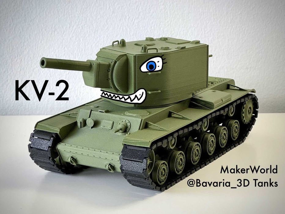 Модель тяжёлого танка КВ 2. Масштаб 1:35