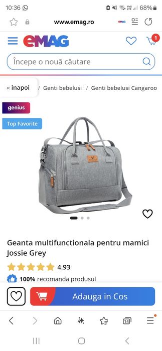 Geanta multifunctionala pentru mamici