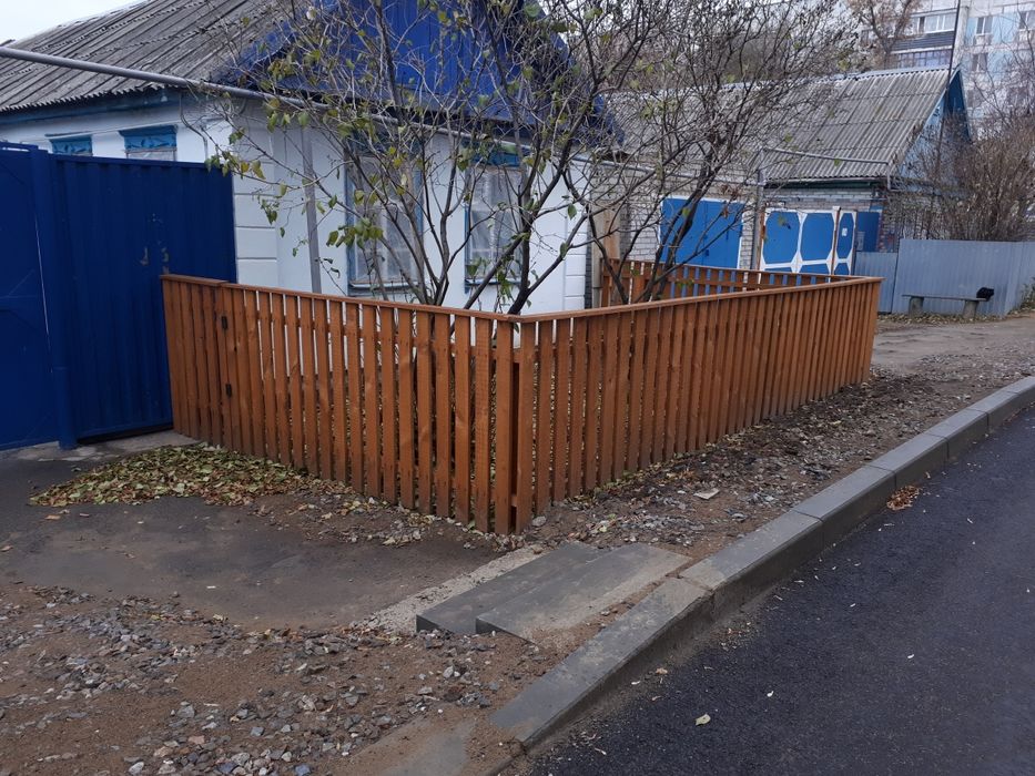 Штакетник установка забор