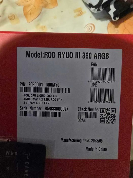 ASUS ROG RYUO III 360 ARGB – AIO 360mm – Anime Matrix – ARGB
