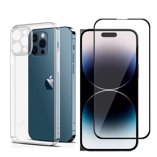 Iphone 14/15/16/17 PRO MAX PLUS Husa Tpu + Folie Sticla 11D/6D/PRIVACY