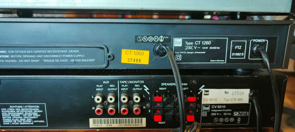 Сет Dual CV6010, усилвател, тунер и СД