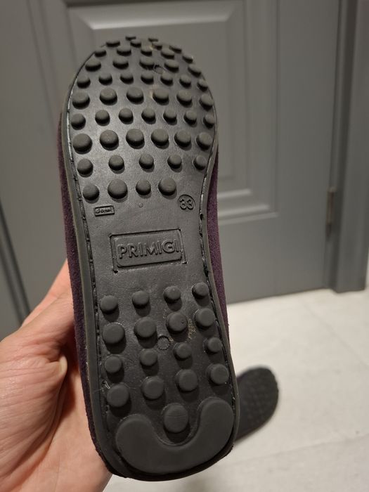 Mocasini mov din piele întoarsă Primigi marimea 33