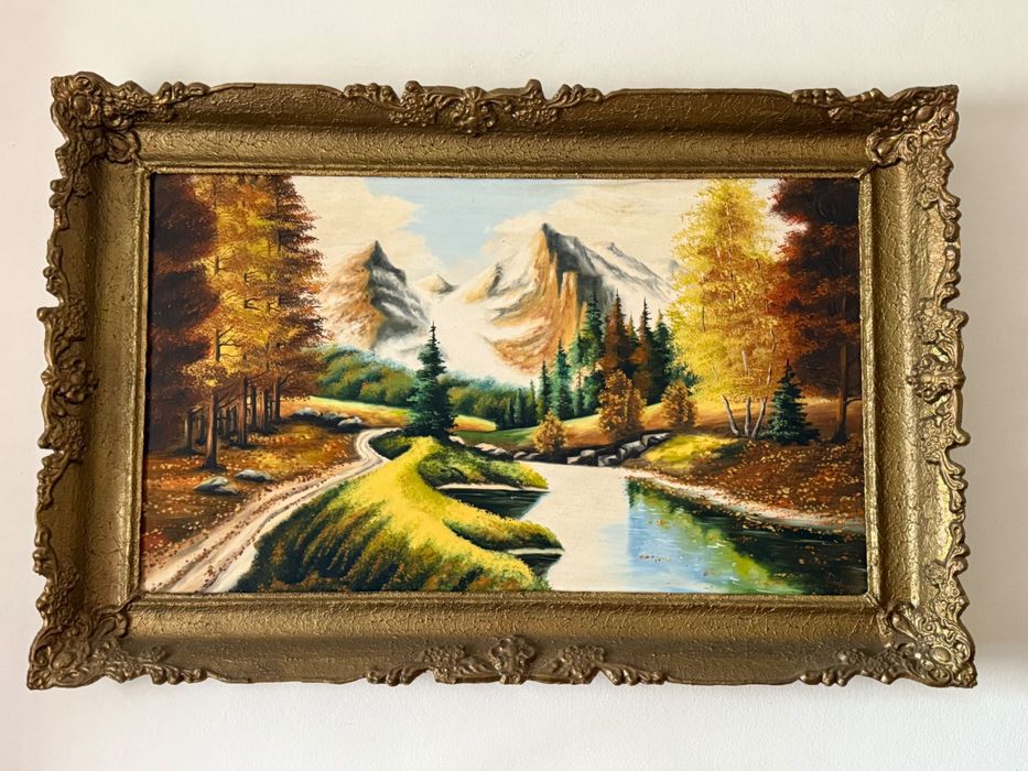 Tablou pictat gata înrămat