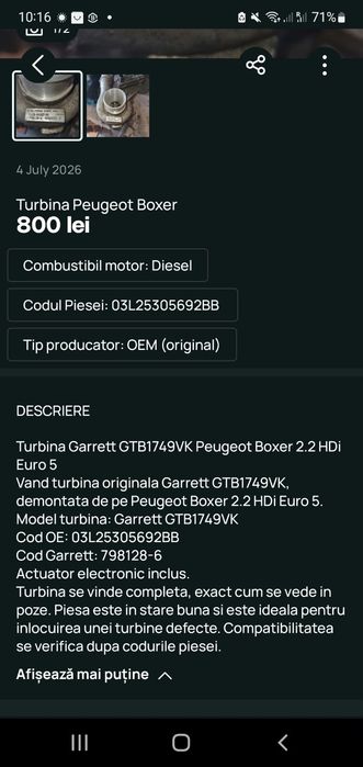 Turbine ,chit electric,volan