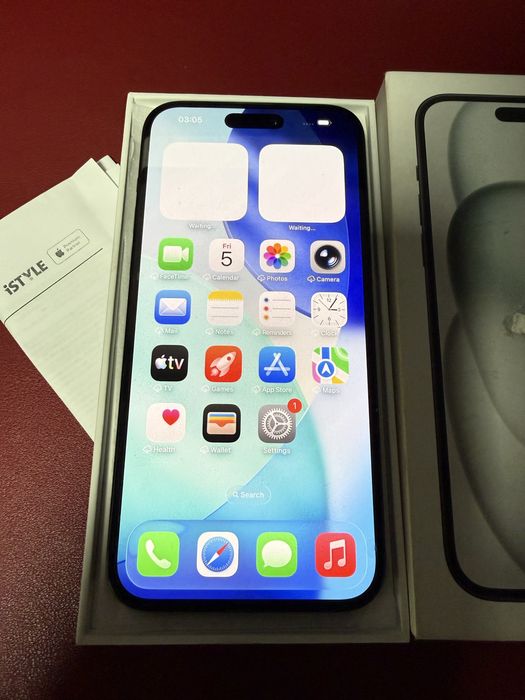 iPhone 15 Plus, 128GB, 5G, Black, factură iStyle, garanție noiembrie 2026
