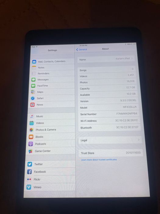 Таблет iPad mini 1
