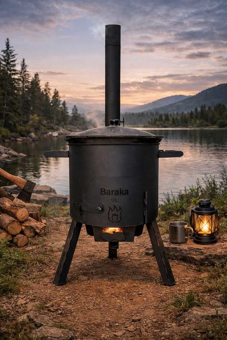Очаг для казана 16 л | Печь под казан | Baraka