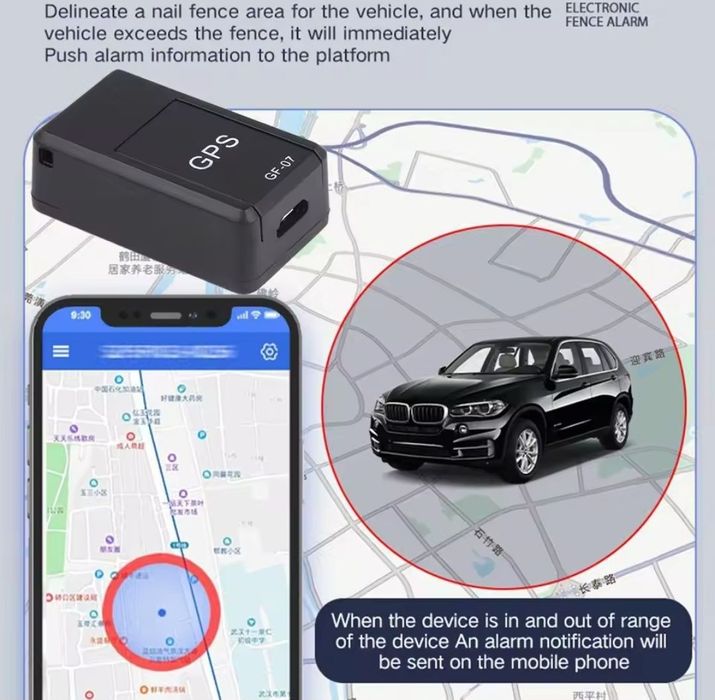 Gps Tracker GF07 localizare și ascultare prin SIM GSM