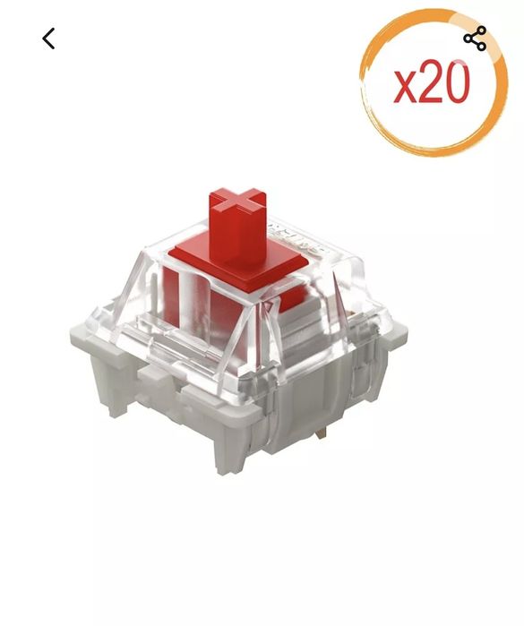 Свитчи Red Gateron 20шт