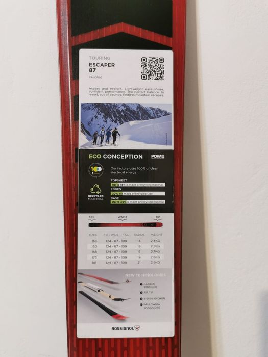 Ski / schi / schiuri de tura Rossignol Escaper 87