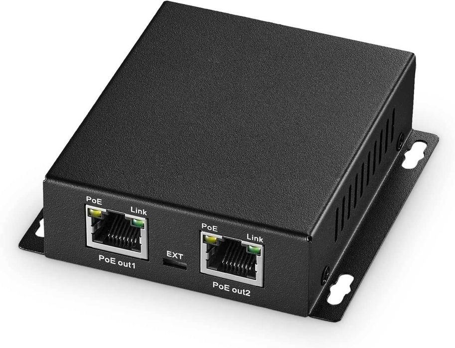 Binardat, Extender POE Gigabit 1 In 2 Out, Compatibil IEEE802.3af/at