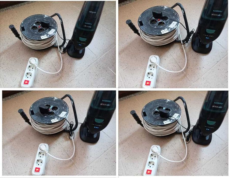 Derulator cablu electric cu 4 prize, 25 m, 3 x 1.5 mmp