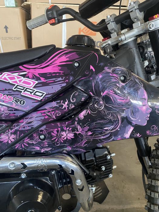 Cross 125cc KXD  gt automat Pink Moon desgin nou cu garantie si livrare