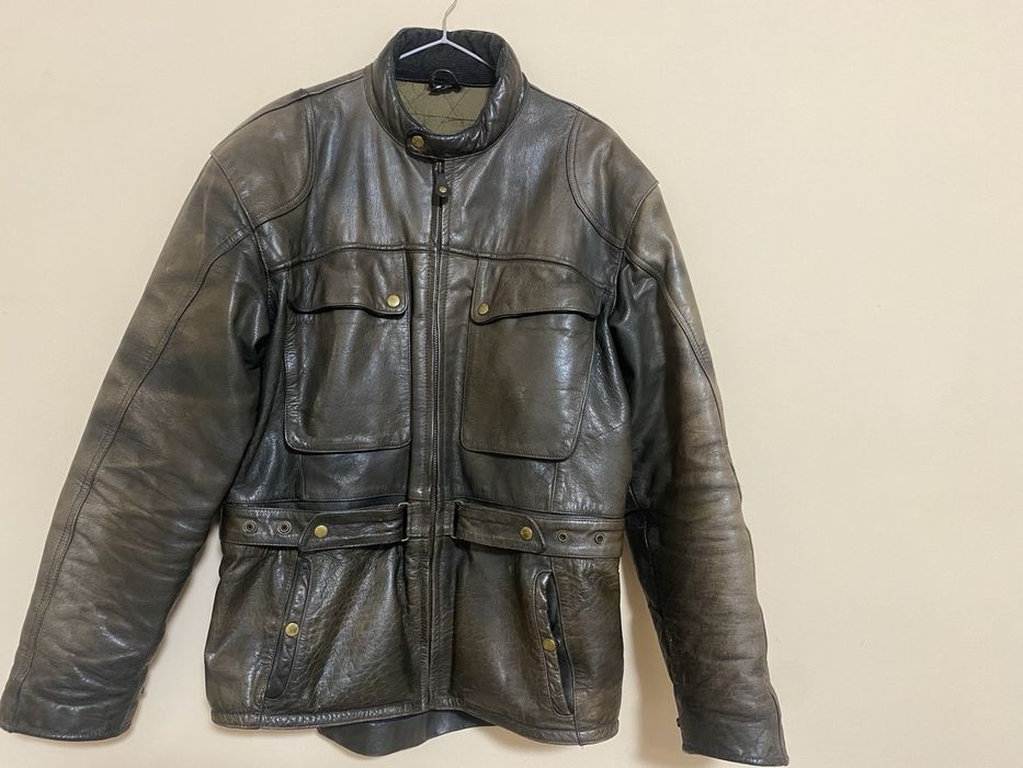 Поло Ралф Лаурен Renegade мотористко яке от телешки бокс